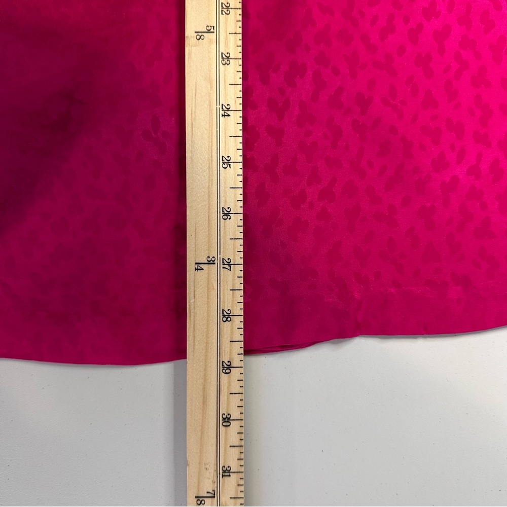 Vintage ARGENTI Silk Top Skirt Set  Sz10‎ Short Sleeve Cinch Waist Pink READ - Picture 13 of 16